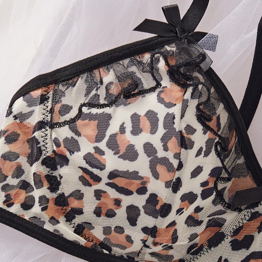 Sexy Lingerie Summer Hot Leopard Print Underwear Set
