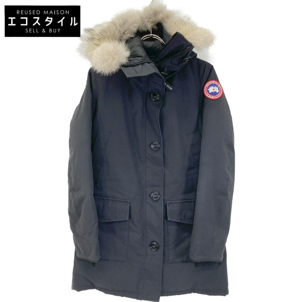 CANADA GOOSE 2603JL BLACK BRONTE PARKA Bronte Parka Down coat with fur coat S blackUsed