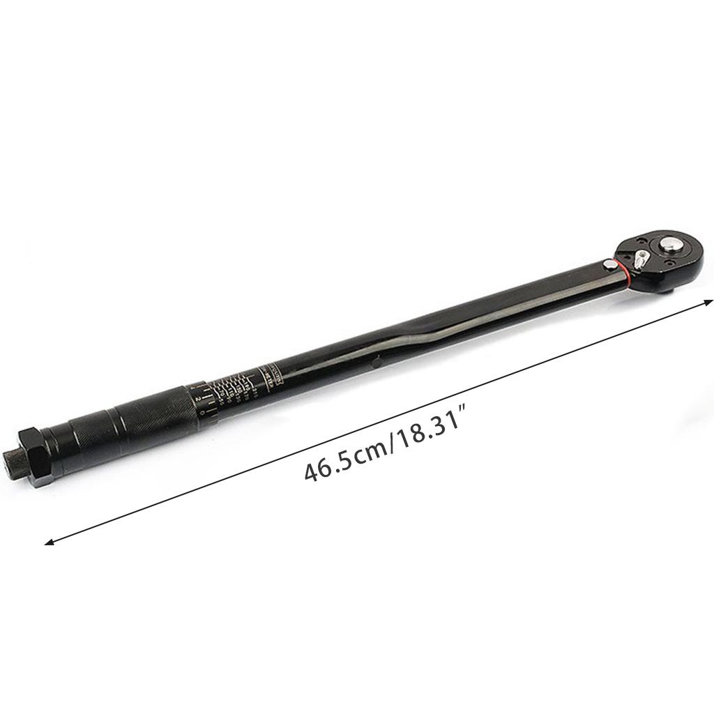 1/2-Inch Drive Pre-Set Torque Wrench Tool 18" Long Ratchet Stylefor Auto & Tire Technicians Hand Tools