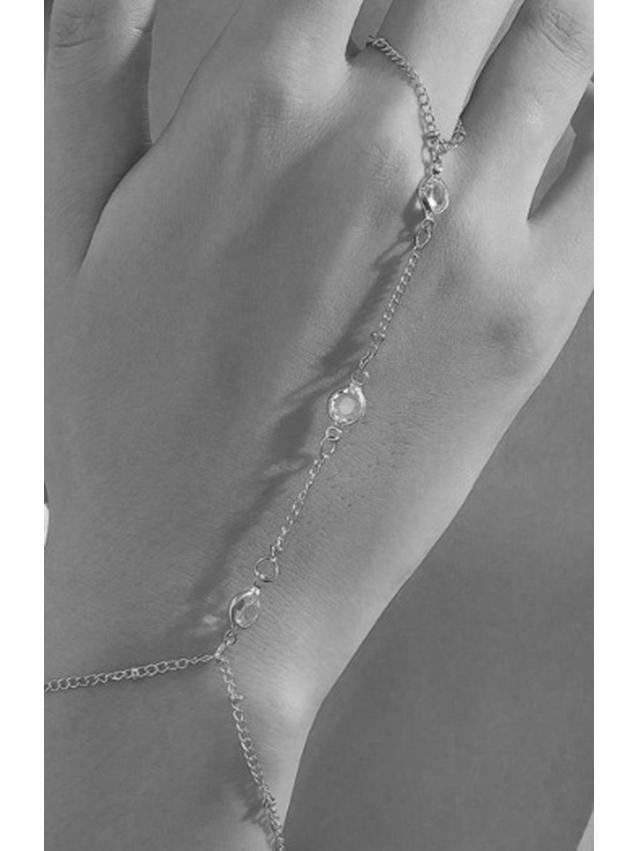 Inel și brățară lanț Retro Love - Bijuterii cu design creativ de nișă european și american