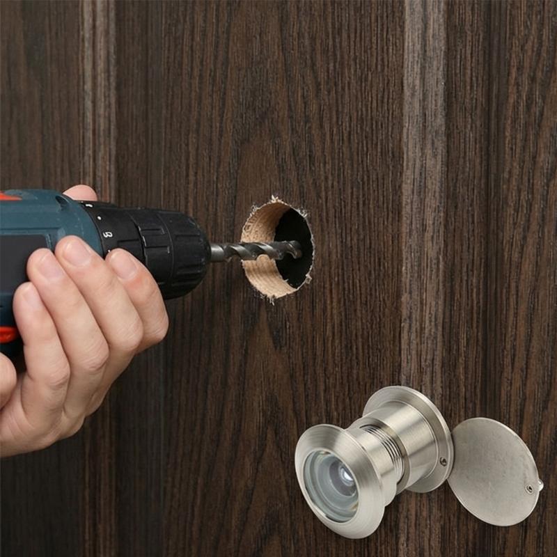 200 Degree Wide Angles Door Viewers Security Door Eye Viewer Peephole Door Hardware for Better Home Security Enduring