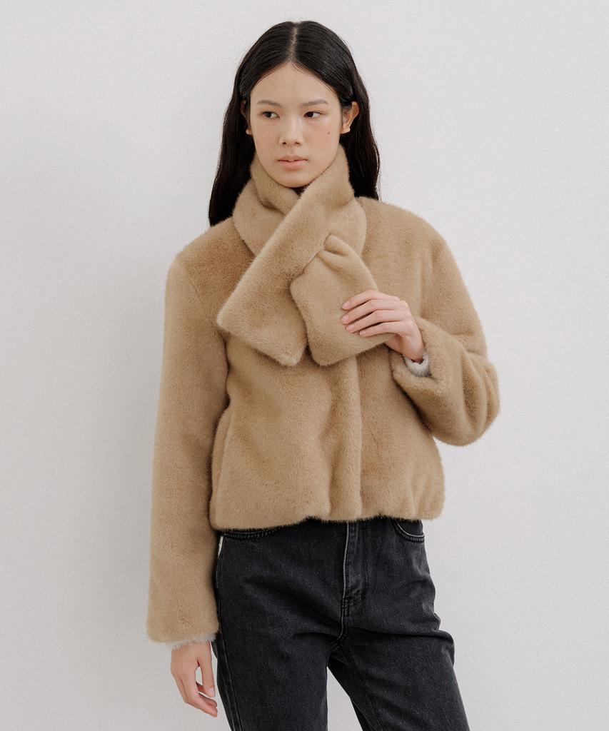 Octette Warmer Fur Blouson_Beige
