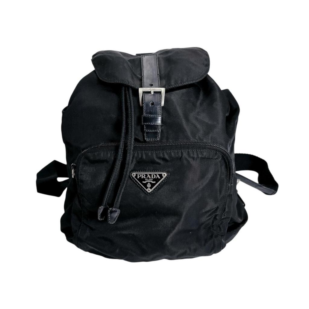 PRADA Backpack Backpack Backpack · Daypack Nylon black Women B4650 Used