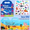 Developmental Kids Sticker Book Reusable Paper Bubble Stickers Creative Play