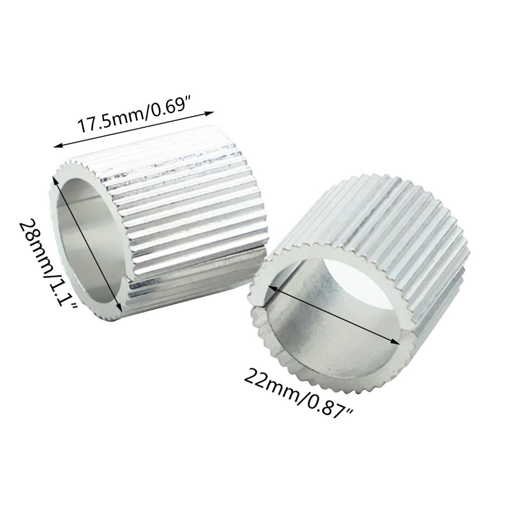 Motorcycle Handlebar Mount Riser Clamp 22mm 7/8 Inch to 28mm 1-1/8 Inch Conversion Shim Spacer Handlebar Shim Adapter