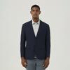 Ferraromilano Lightweight Rib Knit Seersack Jacket Navy (Am0Fozc20449)