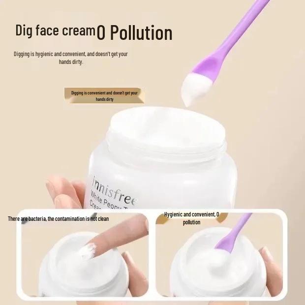 Doppelkopf-Silikonspatel & Mini-Cremeflaschenschaber