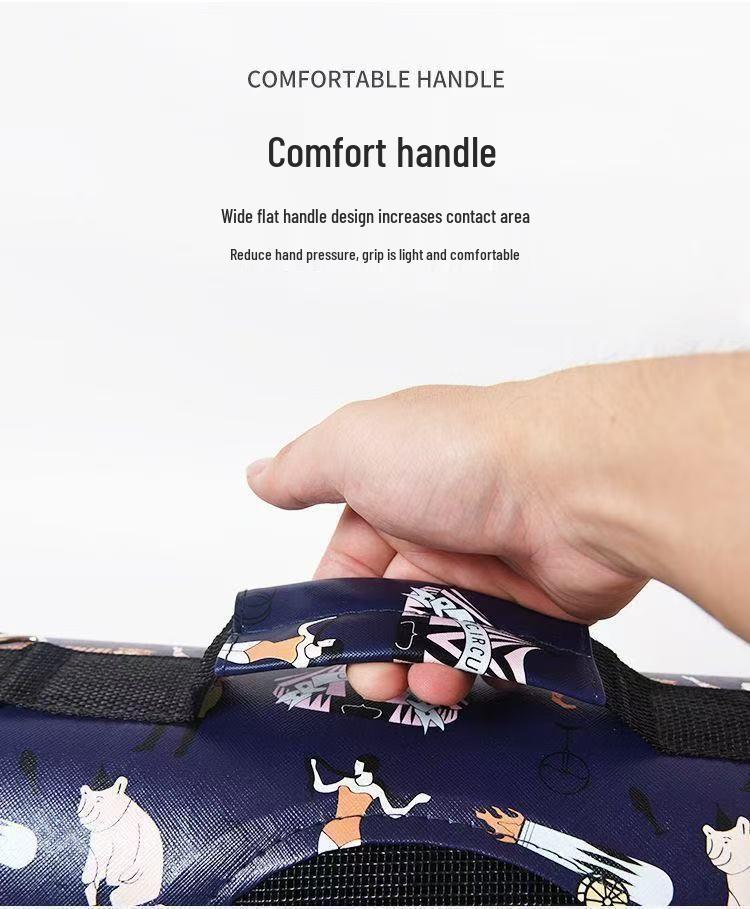 Multi-Color Portable Cat Backpack - Breathable, Foldable, Large Space, Single Shoulder Design for Travel