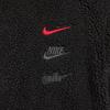 Nike Color Block Pocket Zipper Fleece Jacket Breathable Fleece Versatile Long Pants Casual Sports Suit Men Suit Black FZ6194-010+623455-010