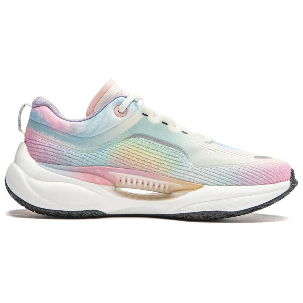 Li Ning Soft Cool Lightweight Comfortable Casual Shoes Women Sneakers Blue Pink AGLU022-5