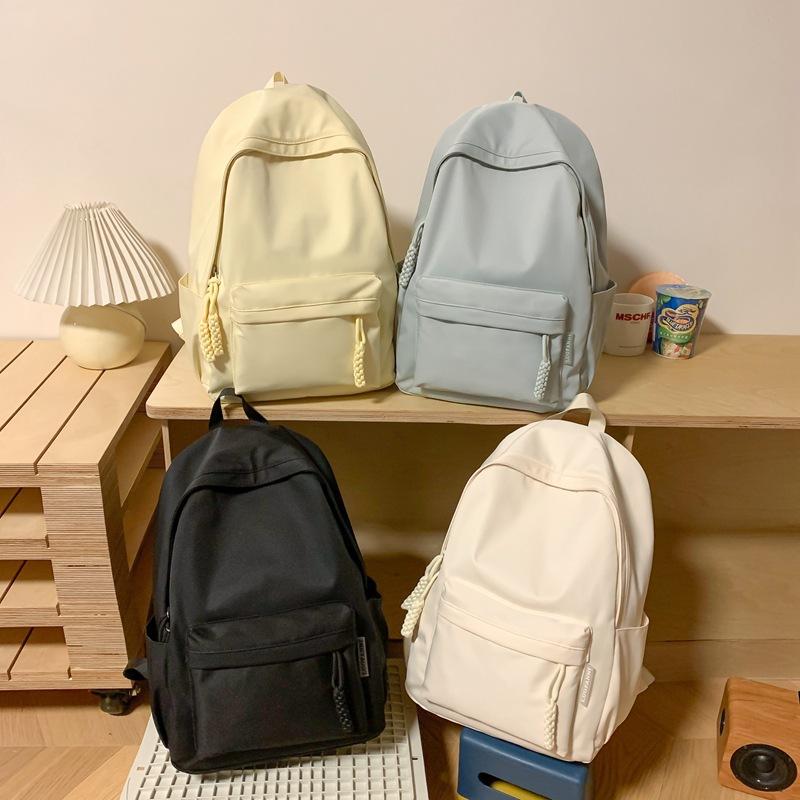 Schoolbag Backpack Women's Backpack Versatile Simple ins School Bag Girls Middle School Student Travel Computer Bag 1011 New