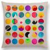 New Abstract Colourful Geometric Pattern Dreamlike Square Round Triangles Sector Diamond Gorgeous Cushion Cover Car Pillow Case