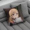 Marin Kitagawa Pillow Case For Home Bedroom Car Office Decoration Living Room Sofa Cushion Cover Suitable