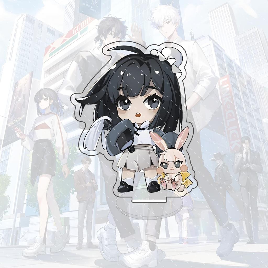 Anime Link Click 10cm Acrylic Q Version Character Charles Lucas Jo Standing Model Cute Desktop Decoration Collection Gift