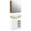 Bathroom Vanity Unit White 63 X 29 X 55 Cm Engineered Wood