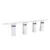 LED 4 Light Track Lighting Kit 30W 6000K COB Ceiling Spotlight LED Track Light Fixture for Kitchen Living Room Bedroom