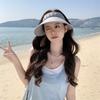 Hut Damenmode Plissee Koreanische Version Sonnenschutz Leere Zylinder Stirnband UV-Sonnenschutzhut Damen Sonnenschutzhut Sommer neuer Stil