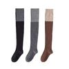 Damen Herbst-Oberschenkelstrümpfe Sind Trendige und Schlankmachende Beinstrümpfe. Winter Color-blocking Knielang Einfach und Lässig Baumwollsocken