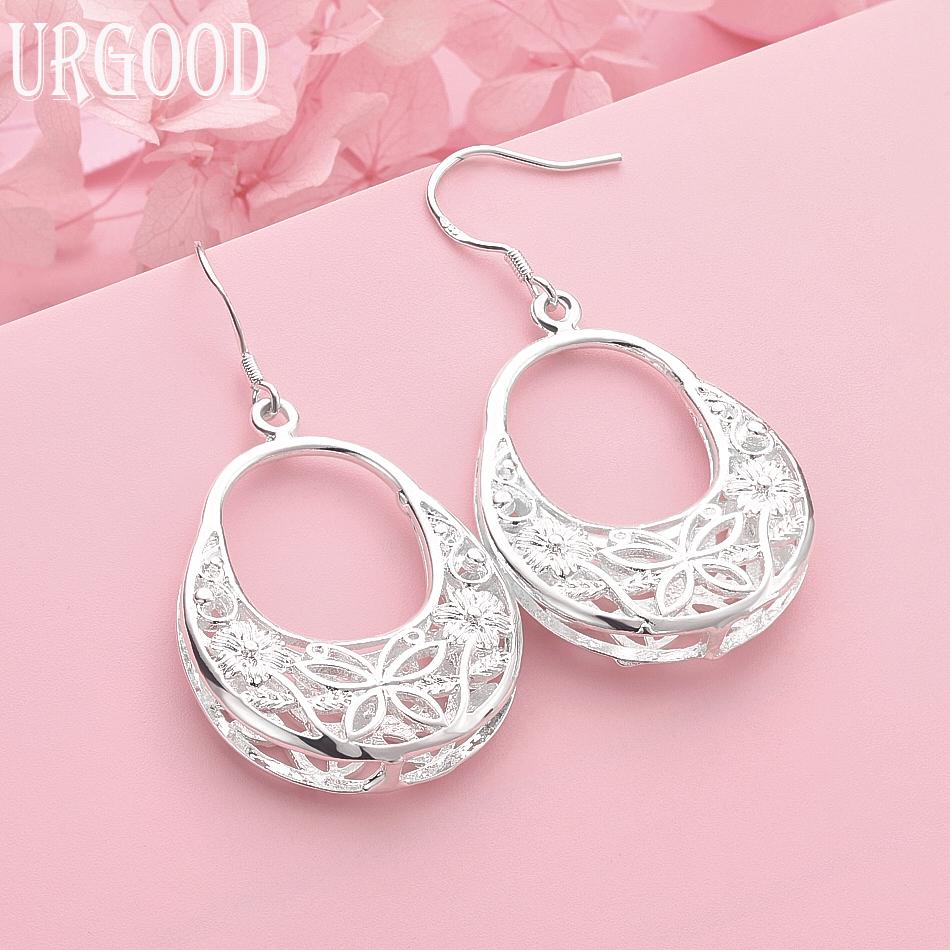 

Свадебные украшения из стерлингового серебра 925 пробы, модный кулон, серьги