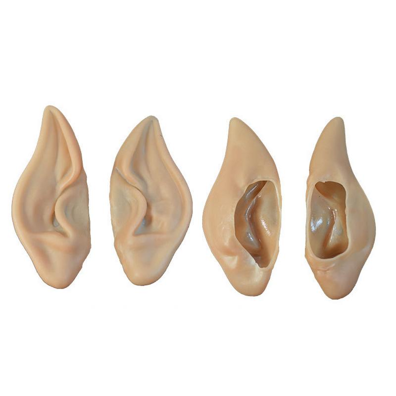 Latex Elf Ears Vampire Pixiel Fake Ears Halloween Elf Cos Props Pair of Costume Fake Ears Role Play Performance Props Party