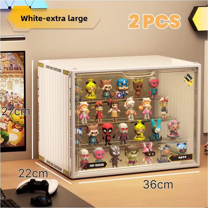 Containerized designs Acrylic Organizer for Collectible Figures and Blind Box High Definition Transparent Miniature Display Case
