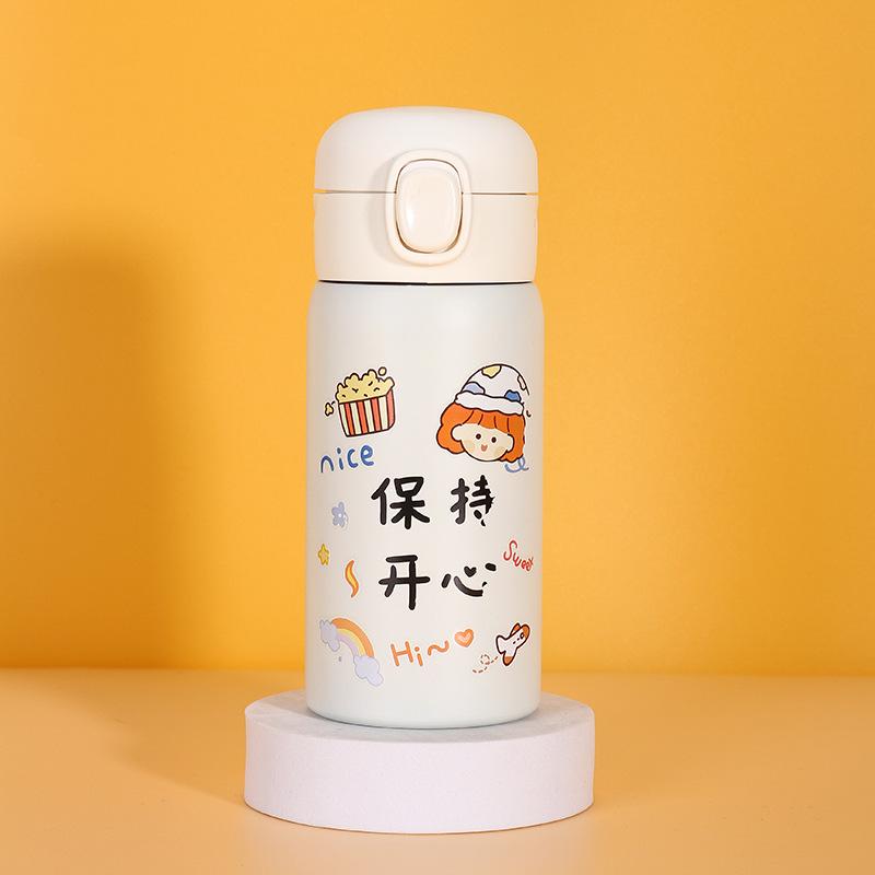 Portable Insulation Cup  500ml Vacuum Flasks Portable Stainless Steel Thermos Cup Water Bottle Travel Tea Mug Office Thermos Cup