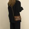 Bolsa Pequena Quadrada Versátil, Bolsa Sela, Bolsa de Axila Feminina com Textura Retrô, Bolsa Pequena Transversal de Ombro Único