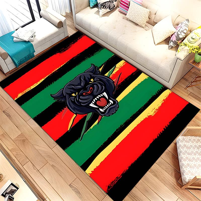 Penrith Panthers (5) Rug Suitable For Living Rooms Bedrooms Computer Rooms Dining Areas And Placement Under Tables And Chairs Also An Ideal Choice For