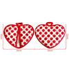 WTEMPO Heat-resistant Hand Cover for Baking Kitchen High-temperature Double-layer Thickened Cotton Heart-shaped Hand Clamp Heat Insulation Pad Coaster