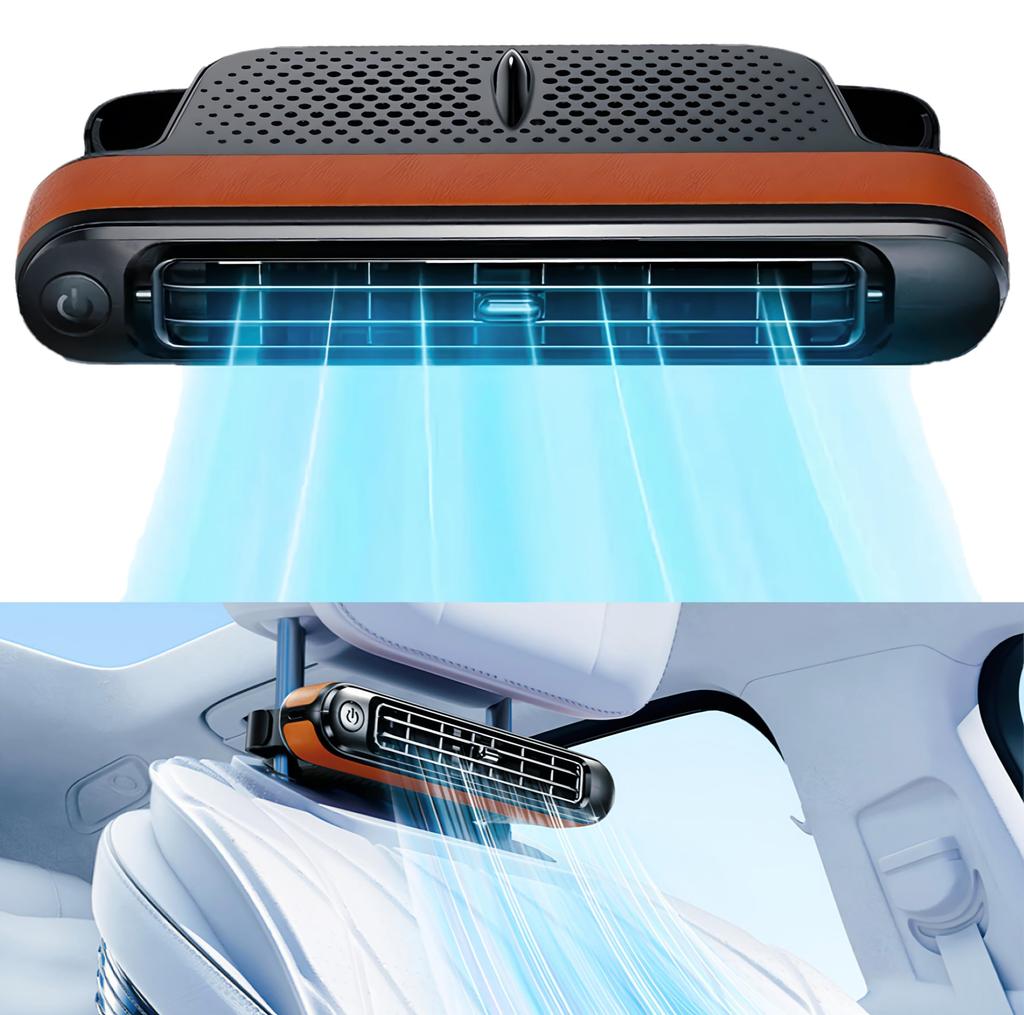 JUNSKY Car Fan, Car Fan, Headrest, Seat Fan, 2024 Model, Upgraded Version, 3 Adjustable