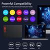 Graphics Drawing Tablet 7.6 X 5.6in Digital Art Tablet Supports 16384 Levels with 8 Hot Keys and