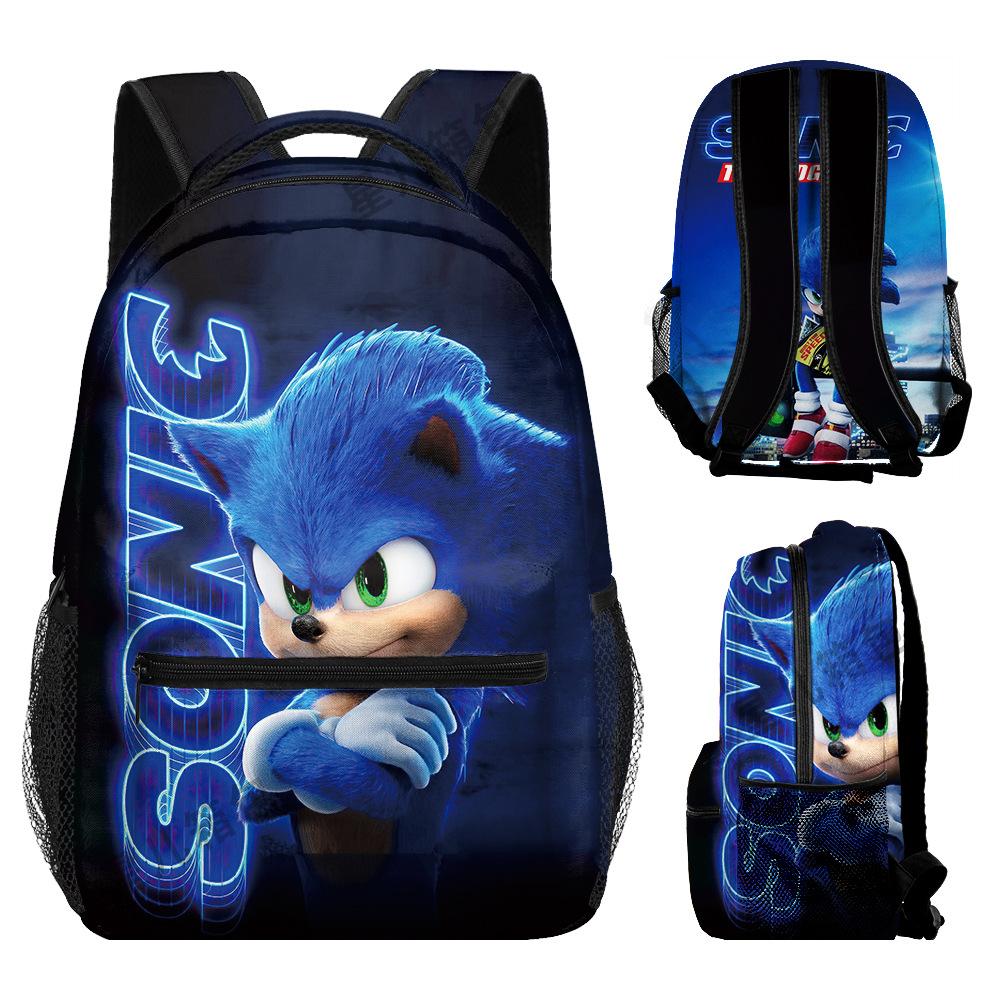 Backpack Sonic Primary And Secondary School School Bag Children S Backpack Anime Cartoon Backpack 17inch x backpack bag