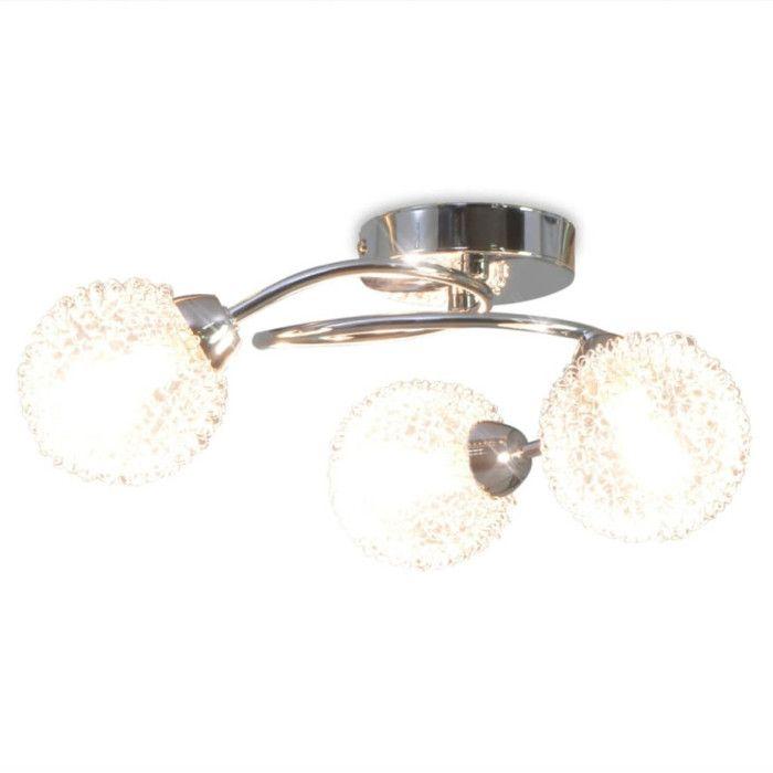 Ceiling Light - vidaXL - 3 G9 Bulbs - 120W - Metal - Modern