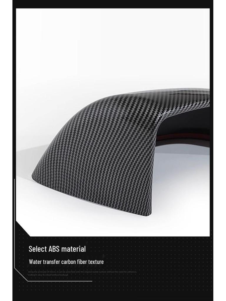 Carbon Fiber Pattern Rearview Mirror Cover for Tesla Model Y/3