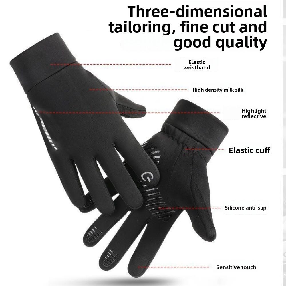 Plush Touch Screen Gloves Touchable Screen Skiing Gloves New Driving Mittens  Gift