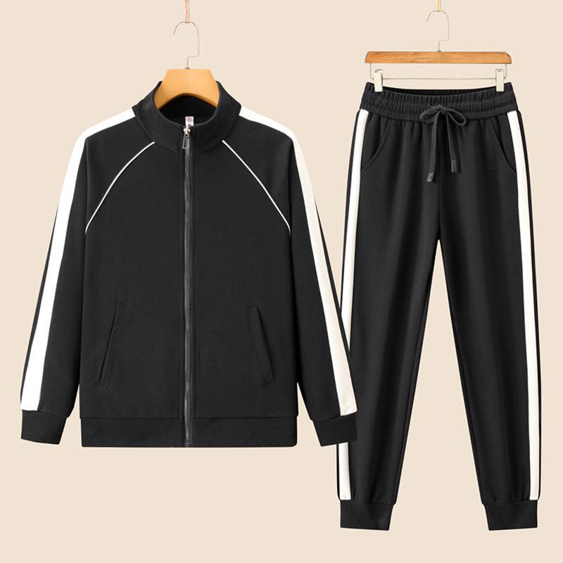 Women's 2024 Autumn Casual Sportswear Set: Long Sleeve Top & Elastic Cuff Straight-Leg Pants.