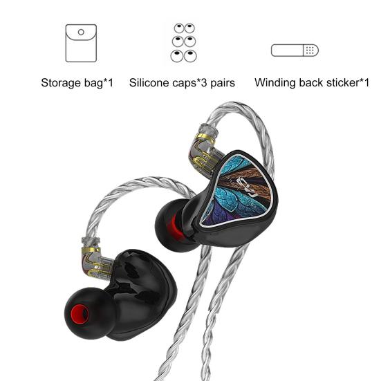 

CVJ-Angel Wings Прочные проводные наушники с защитой от помех, проводное управление с рисунком крыла