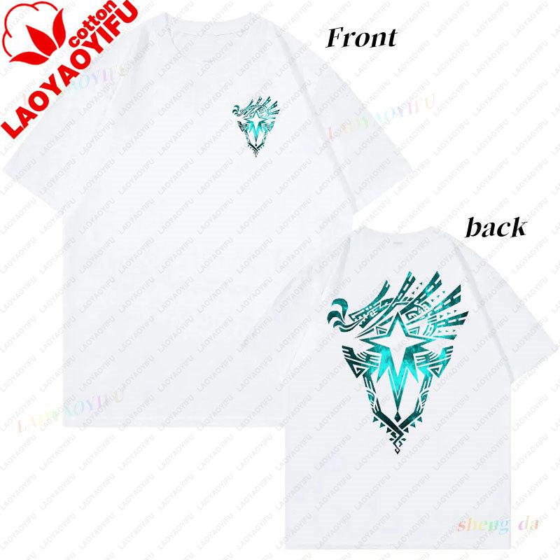 Double Side Print Unisex Shirt Monster Hunter Wilds Tshirt Gaming Fan Art Unisex Clothing Popular Hot Sale Video Gamer T Shirts