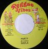 7inch Record SIZZLA - Party RV115 Reggae Vibes Jamaica Reggae, Ska & Dub Used