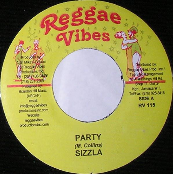

7inch Record SIZZLA - Party RV115 Reggae Vibes Jamaica Reggae, Ska & Dub Used