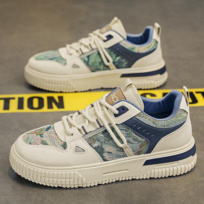 

Мужские кроссовки высокого качества, дышащая спортивная обувь с граффити, большой размер 46, удобные зимние мягкие повседневные кроссовки Tenis Masculino 39