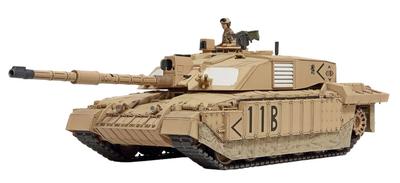 Tamiya Série de Miniaturas Militares 101 Tanque de Batalha Principal Britânico Challenger II Especificação da Guerra do Iraque Kit de Modelo de Plástico 32601 Cor Moldada 1/48 Não.