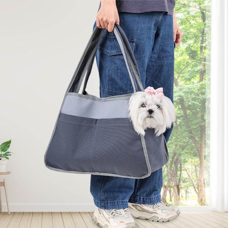 Cats-in-bag Carriers for Puppies Carry Bag Outdoor Travel Shoulder Carriers Sightseeing Bag Safety Strap