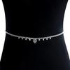 European and American Jewelry, Beach Wind Full Diamond Love Waist Chain Women, Sexy Fashion High-end Single-layer Body Chain
