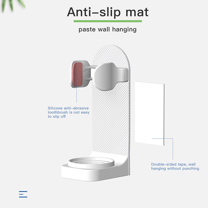 Electric Toothbrush Holder Wall Mount Elastic Hold Protect Toothbrush Handle