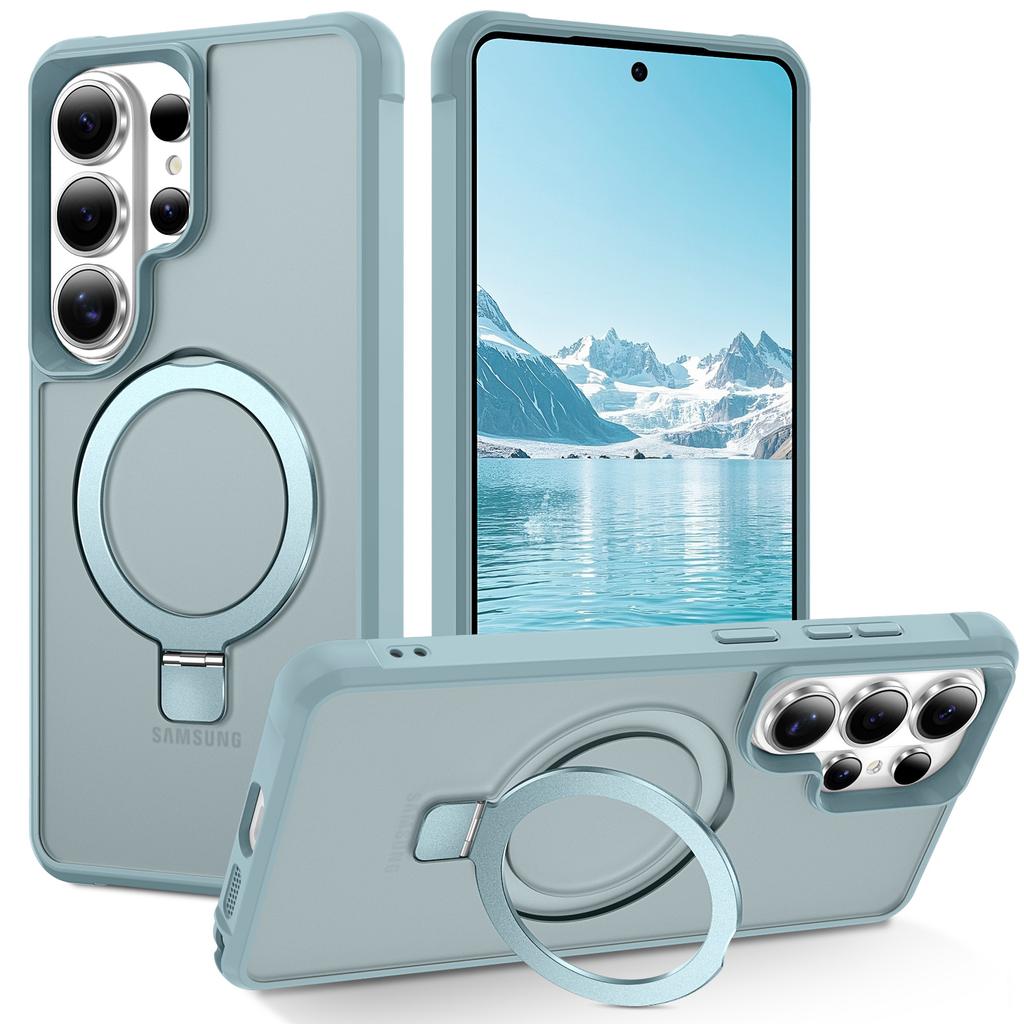 S26 Ultra Phone Case,Compatible With MagSafe Magnetic Stand Shockproof Slim Translucent Case For Samsung Galaxy S26 Ultra