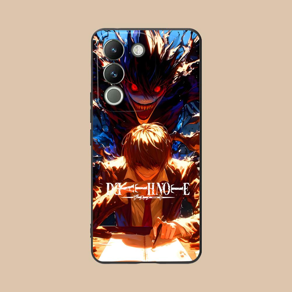 Death Note Kira Light Mobile Phone Case for VIVO Y77 76 75 74 73 72 58 56 55 51 50 38 36 Y19 Y18 Y03 Y01 5G Printing Cover