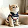 Pet Vest Cat Dog Small Medium Large Size Cotton Polo Style Casual Wear Ragdoll Golden Tabby Devon Rex Orange Teddy