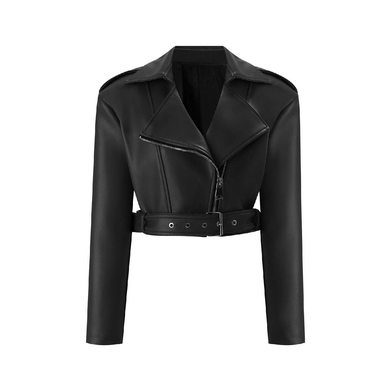 

Байкерская куртка Santos Oversize из веганской кожи STD зелёный