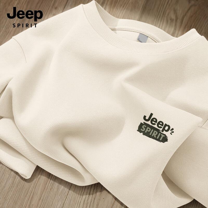 JEEP SPIRIT Men s Long-Sleeve Crewneck Sweatshirt M